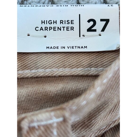 PAC SUN~ Women’s Tie-Dye Carpenter Pants Brown High-Waist Straight Leg Casual - Picture 11 of 16